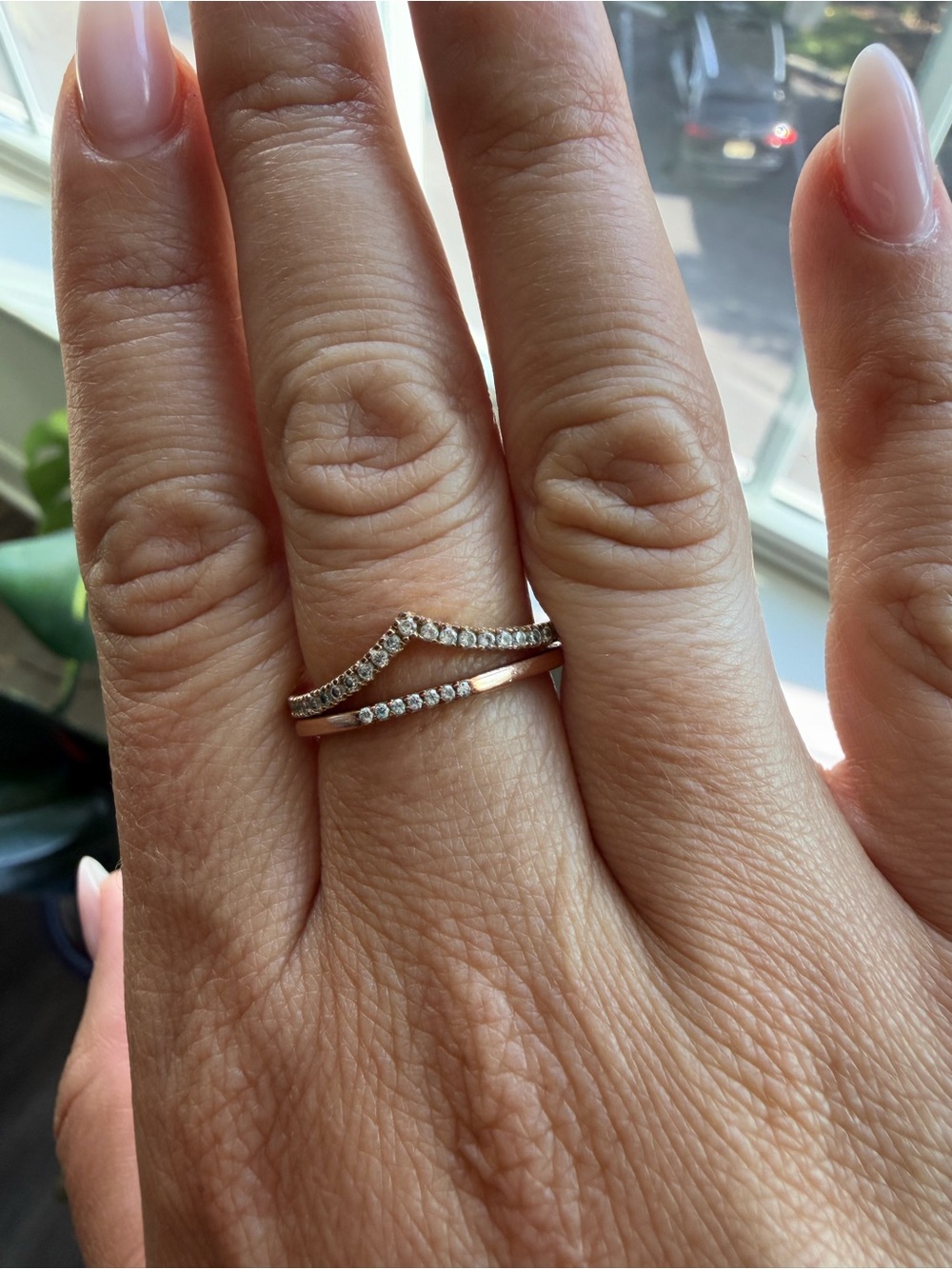 Pandora Rose Gold Diamond Stack